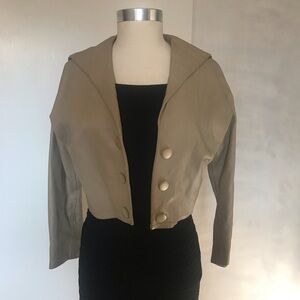 Kathleen Dowd vintage tan leather jacket